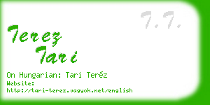terez tari business card